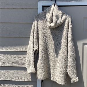 ZARA mixed knit chunky sweater 🪐